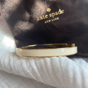 Kate Spade ♠️ Clean Slate Ivory & Gold Bracelet
